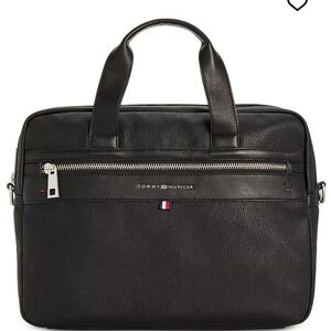 NWOT Tommy Hilfiger Black Men's Briefcase Like New